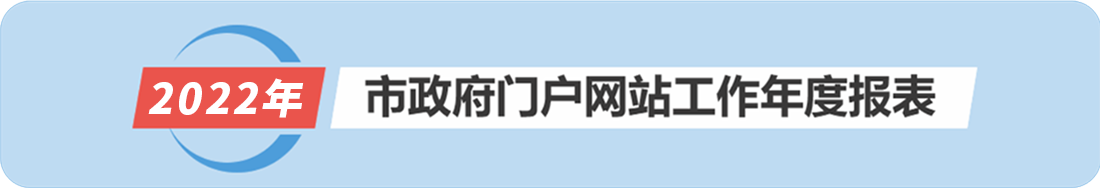 2022年市政府門戶網站工作年度報表